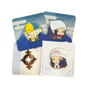 カスタムキュートな漫画風可愛いハード/ソフトエナメルピン、卸売、七宝焼きメタルブローチピン、格安ラペルピンバッジ - Product Image 2