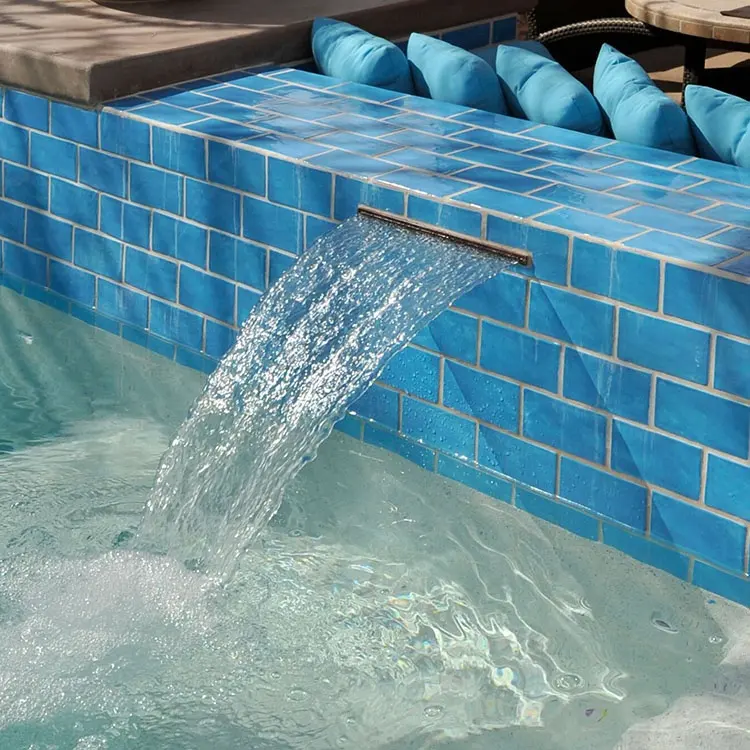 Fontaine d'eau en acrylique murale, décoration de piscine, intérieur ou extérieur, fontaine d'eau artificielle en cascade, offre spéciale