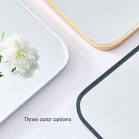 Miroir sur pied en métal grand format tendance 2025, design moderne minimaliste pour salle de bain, salon et décoration de magasin de vêtements