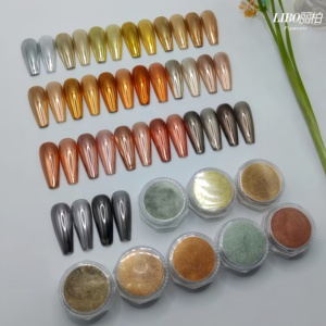 2026 New Arrivals Magic Mirror <b>Chrome</b> <b>Powder</b> <b>Nail</b> Art Coating Pigment Super Smooth <b>Chrome</b> <b>Powder</b> - Product Image 3