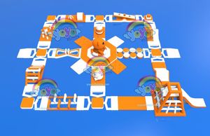 Giant Inflatable Floating Water Park <b>Obstacle</b> <b>Course</b> Aqua Playground Equipment for Outdoor Water Entertainment - Product Image 3