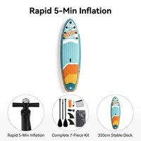Planche de SUP gonflable 11'6 - PVC Drop Stitch avec pompe, pagaie et sac à dos - Logo personnalisé OEM