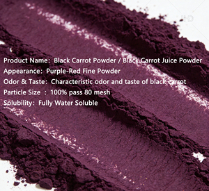 Extracto de Zanahoria Negra en Polvo de Grado Alimenticio, Pigmento Natural Soluble, Polvo Instantáneo de Zanahoria Negra, Disponible en Almacenes de EE. UU./UE - Product Image 4