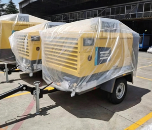 Compressore d'aria a vite portatile raffreddato ad aria con motore diesel Cummins XAS186C 400CFM 7 bar, certificato CE ISO per perforazione e sabbiatura - Product Image 5