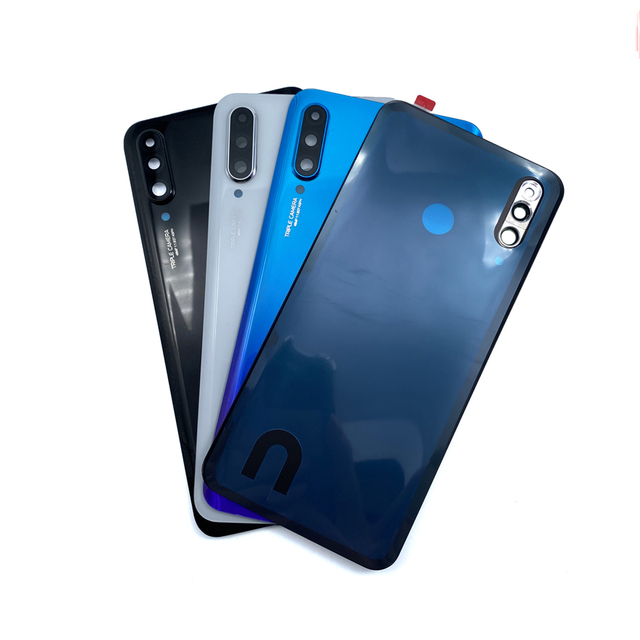 Housing for Huawei P30 Lite Glass Back Cover Back Battery Back Cover Door Cover + Camera Lens