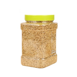 Nourriture pour oiseaux, millet d'île de canaris avec coque pour perruches, calopsittes et pivoines, nutrition spéciale, contenant en plastique réutilisable - Product Image 1