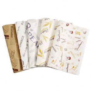 Custom Parchment Baking <b>Paper</b> Deli Sandwich Burger Food <b>Wrapping</b> Greaseproof <b>Paper</b> Custom Printed Wax <b>Paper</b> - Product Image 1