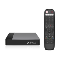 Topleo OEM ODM TV box S905W2 4K 5G WiFi STB XTV Duo inteligente certificado ATV Android 11 TV box Android