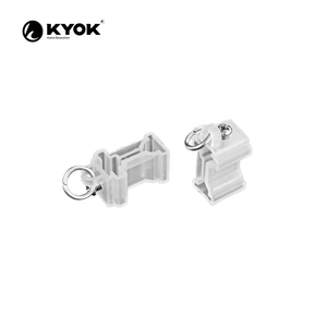 Ensemble de rails de rideaux pliables en métal KYOK pour baie vitrée ronde et cloison incurvée, poulie numérique, utilisation dans la salle de bain et le balcon - Product Image 6