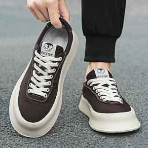 Chaussures Homme 2026 Nouvelle Collection Printemps Sportives Respirantes Tendance Rétro à Enfiler Multifonctionnelles en Toile à Semelle Épaisse Rehaussantes - Product Image 5