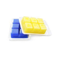 Bougies colorées en plastique, parfumées, pour emballage, 6 cavités, moule à griffes, conteneurs de cire pour tarte à cire, lot de 50 pièces