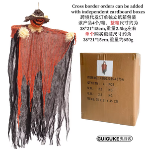 Suspendu Fantôme Yeux Rougeoyants Horreur Atmosphère Décoration Pendentif Halloween Électrique Induction Mal Citrouille Homme Épouvantail - Product Image 3