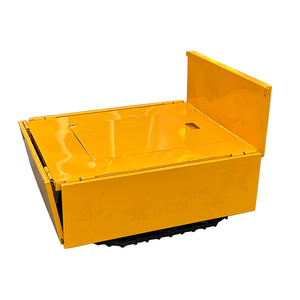รถขนส่งแบบแทร็กเหล็กสีเหลืองพร้อมกระบะยกได้สำหรับงานอุตสาหกรรม - Product Image 5