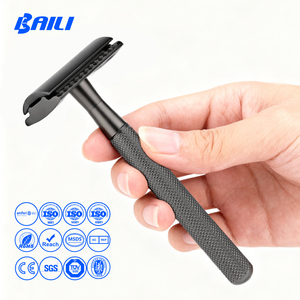 Maquinilla <span class=keywords><strong>de</strong></span> <span class=keywords><strong>Afeitar</strong></span> <span class=keywords><strong>de</strong></span> Seguridad Reutilizable Clásica <span class=keywords><strong>de</strong></span> Acero Inoxidable <span class=keywords><strong>para</strong></span> Hombres, Popular <span class=keywords><strong>para</strong></span> <span class=keywords><strong>Principiantes</strong></span>, Cuidado Personal, Afeitado <span class=keywords><strong>de</strong></span> Barba Rebelde, Cero Desperdicio - Product Image 3