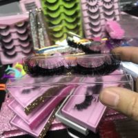 Cils en bande de vison 3D en vrac, cils épais à volume complet faits à la main, crée votre propre marque de faux cils