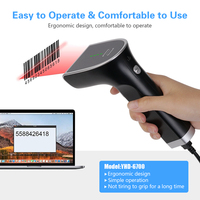 Lector de código de barras 2D, manos libres, soporte de detección automática, escáner de código QR OEM con soporte ajustable