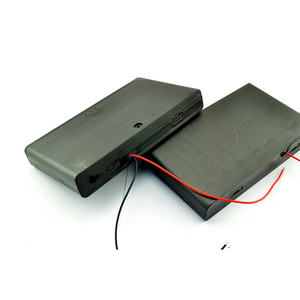 Boîtier de batterie 8 cellules AA 12V avec connecteur DC, interrupteur, couvercle scellé, étui portable en ABS - Product Image 4