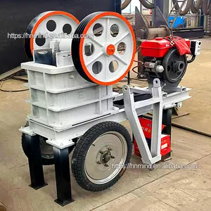 Diesel Mobile Portable Rock Marmor Granit Aggregat Zerkleinerung anlage Preise Steinbruch Produktions linie Stone Jaw Crusher Machine Sale