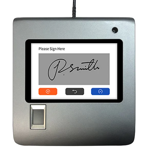 LEEKGOTECH 5inch Electronic Digital LCD Fingerprint Signature Pad Panel with SDK for Bank Government Paperless Signature