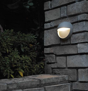 Lampada <span class=keywords><strong>da</strong></span> <span class=keywords><strong>Parete</strong></span> <span class=keywords><strong>LED</strong></span> Circolare Nera per Esterni IP65 con Scocca in Alluminio - Product Image 3