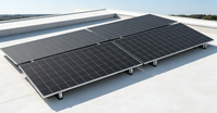 Support de montage solaire lesté en alliage d'aluminium anodisé, résistant aux vents de 40 m/s et aux charges de neige de 1,4 kN/m², sans perçage