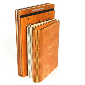 Laser cut Book Cover A5 bìa gỗ cho Spiral-ràng buộc phiêu lưu máy tính xách tay bằng gỗ Tạp Chí Bìa - Product Image 3