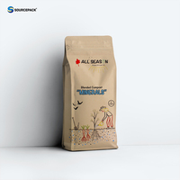 Vente en gros pochette personnalisée 1kg 5kg 10kg d'emballage de semences pour l'alimentation des sols agricoles imprimée sac d'engrais en plastique