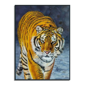 Arte Original fábrica personalizado <span class=keywords><strong>Tigre</strong></span> Mural colgante de pared pintado a mano decoración moderna para el hogar pintura al óleo <span class=keywords><strong>lienzo</strong></span> para habitación u oficina - Product Image 1