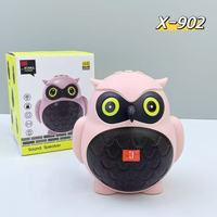 Haut-parleur Bluetooth X-902 avec caisson de basses stéréo sans fil, mignon hibou, caisson de basses puissant, portable, coloré, basses actives, haut-parleur créatif mignon, radio FM
