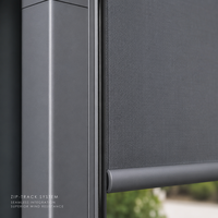 Schnell Montierbare Modulare Aluminium-Motorisierte Lamellenpergola, Wasserdichter Bioklimatischer Gartenpavillon für Terrasse und Villa