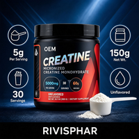 Créatine monohydrate micronisée OEM en poudre, sans saveur, 5000 mg par portion, 300 g (10,7 oz), complément alimentaire pour la nutrition sportive et la remise en forme