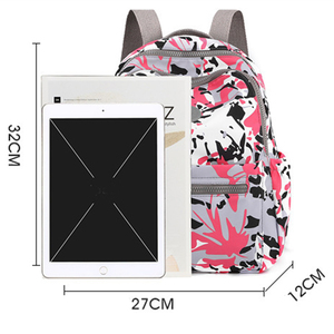 <span class=keywords><strong>Sac</strong></span> à <span class=keywords><strong>dos</strong></span> en nylon pour <span class=keywords><strong>femme</strong></span>, léger, respirant, imperméable, style coréen, décontracté, pour voyage, imprimé floral, ethnique, uni, simple - Product Image 6