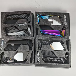 Espejo <span class=keywords><strong>Retrovisor</strong></span> Universal de Aluminio WANOU, Espejo <span class=keywords><strong>Retrovisor</strong></span> <span class=keywords><strong>Plegable</strong></span> de Ala Ancha con Vista Amplia - Product Image 5