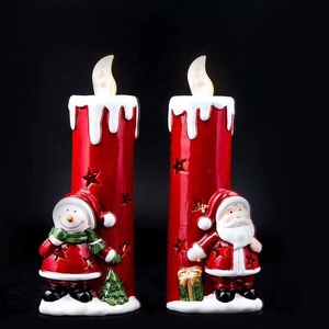 Decorazione natalizia per la casa e <span class=keywords><strong>il</strong></span> giardino verde <span class=keywords><strong>albero</strong></span> di natale smaltato con piccola campana e luce a led in ceramica - Product Image 3