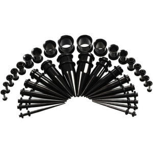 Новинка 36 шт./компл. набор для растяжки ушных вкладышей набор для расширения ушной пробки из нержавеющей стали набор для пирсинга телесный туннель расширитель ювелирные изделия для тела - Product Image 6