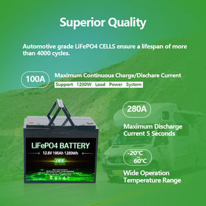 LFP <span class=keywords><strong>12V</strong></span> 100ah 1280WH 120ah200ah充電式バッテリーマリンバッテリーRVバッテリー - Product Image 6