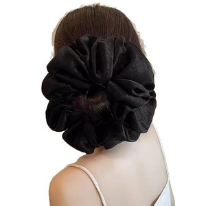 Coletero de satén de doble capa con volantes estilo ballet, lazo para el pelo moderno, accesorio para el cabello de mujer. - Product Image 5