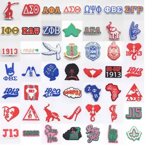 2022 New sorority for sell college sign clog charms charm shoes AKA J15 accessories