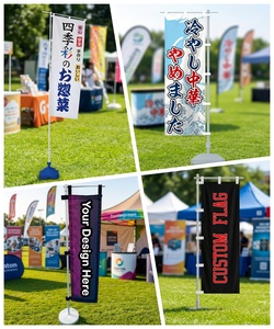 Bandiera Nobori Personalizzata 180x60cm in Poliestere Resistente al Vento, Stampa Digitale ad Alta Visibilità con Colori Vivaci per Attività Commerciali all'Aperto - Product Image 6