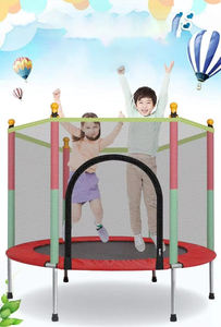 <span class=keywords><strong>Trampoline</strong></span> de saut pour enfants, intérieur/extérieur, filet de sécurité, <span class=keywords><strong>protection</strong></span>, cadre de 14 pieds, <span class=keywords><strong>mousse</strong></span> PP PVC, construction en plastique, utilisation à domicile, salle de sport - Product Image 3