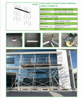 Système d'échafaudage mobile en aluminium léger et portable avec roues pivotantes pour la construction, l'entrepôt et les expositions