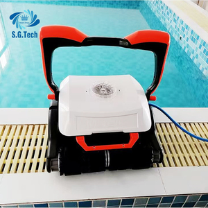 Robot de nettoyage de piscine à télécommande Water Crown Aspirateur de sol et filtre de vadrouille en plastique pour l'extérieur avec alarme de défaut pour piscine - Product Image 3