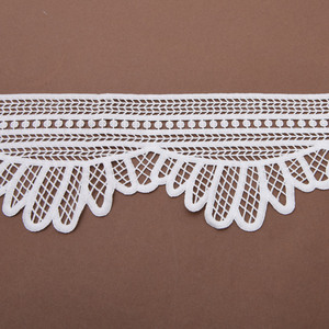 โรงงานมาใหม่ฝรั่งเศสโพลีเอสเตอร์ปัก<span class=keywords><strong>Guipure</strong></span>เคมีลูกไม้ตัด - Product Image 4