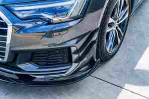 Nouveauté : Kit carrosserie en fibre de <span class=keywords><strong>carbone</strong></span> sèche préimprégnée, pièces automobiles, canards de pare-chocs avant pour AUDI A6 S6 C8 - Product Image 4