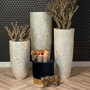 <span class=keywords><strong>Vaso</strong></span> da Terra in Fibra di Vetro Bianco Ecologico alla Moda per Arredamento Casa, Vendita Calda di Fabbrica - Product Image 6