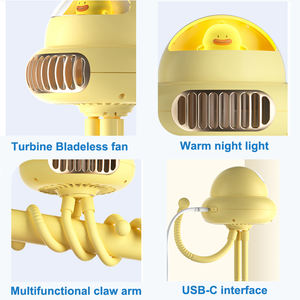 Ventilador de Escritorio con Clip para Cochecito de Bebé, de Alta Calidad, con Alimentación USB y Trípode de ABS - Product Image 4