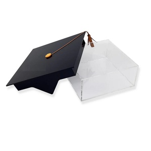 Best Selling Personalized Custom <b>Clear</b> Acrylic Graduation <b>Gift</b> <b>Box</b> Polished Surface 3mm Thickness for Custom Logo USA Origin - Product Image 4