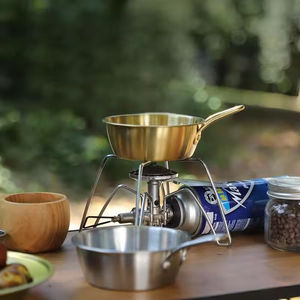 ชามเหล็กกล้าไร้สนิมสำหรับใส่เหล้าข้าวเกาหลี น้ำหนักเบา พกพาสะดวก ใช้สำหรับตั้งแคมป์กลางแจ้ง เกรดอาหาร ทนทาน ใช้งานได้หลากหลาย สีเงิน - Product Image 2