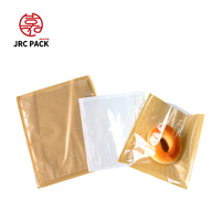 Sacs en plastique transparents personnalisés en gros, imprimés en Bopp/PET/PE, autocollants, petits sacs pour pain, biscuits, emballage plastique, sac Opp
