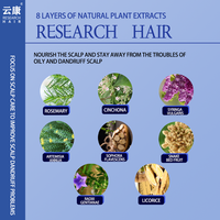 Shampooing anti-pelliculaire et de contrôle de l'huile équilibrante du cuir chevelu, shampooing nettoyant en profondeur et anti-démangeaisons, shampooing naturel à l'extrait de plantes